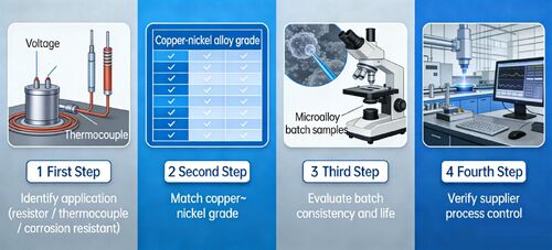 Latest company news about Der Fachleuteführer zur Beschaffung von Kupfer-Nickel-Legierung (Kupfer-Nickel-Draht)